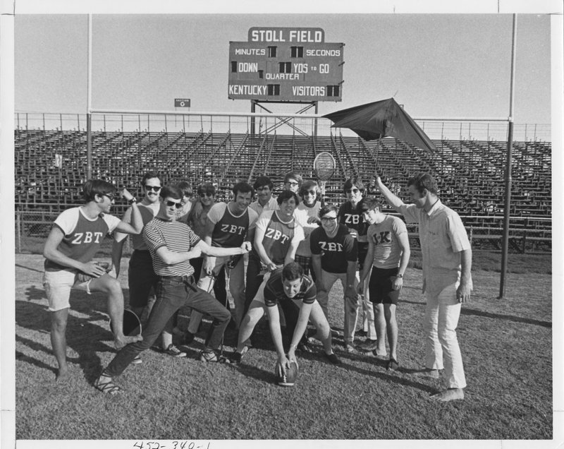 Zeta Beta Tau Fraternity on Stoll Field 1969