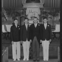 Adath Israel Temple, 133 North Ashland Avenue, exterior; rabbi and 3 boys,, 1936 - Lafayette Studios #3.pdf